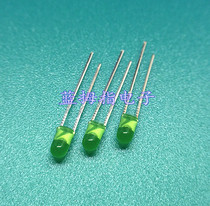  3MM F3 green hair general green light emitting diode LED light round head LED general green light ultra-bright short feet