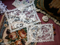 Hand woven Xiaoshan ten thousand Ray Lace Lace Embroidered Lace Cups Decoration Meal Cushion Cover Towels Cloth for foreign trade