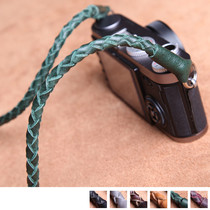 cam-in Italy original plant tanned cowhide woven camera back strap leather shoulder strap Round hole interface CS205