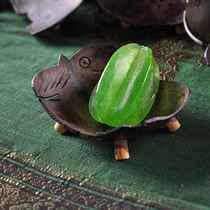 Thailand imported clubhouse beauty home decoration coconut shell soap box handmade crafts soap box cute shape box