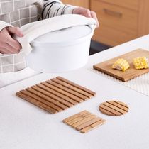 Daily necessities fence style bamboo placemat heat insulation mat bowl mat home large table mat anti-scalding mat pot mat sand pot mat