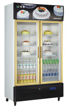 Jinling G688L2 double door fresh glass display cabinet commercial direct cooling single temperature vertical fresh freezer Special