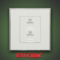 Simon Switch Socket 56 Series Network Plus Phone Computer 86 Type Network Wire Telephone Line Yasilver Side V55229
