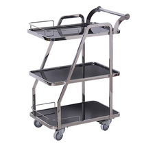 Shunnan European-style wine Car Restaurant snack car mobile wine cart food dining car hotel rack stainless steel