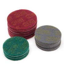 Industrial Baise cloth 8698 green flocking disc vegetable guabuzz wire drawing rust removal nylon sheet 5 inch 125mm