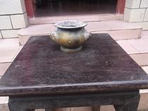 Old bronze ware old incense stove A Cultural Revolution beast-head bronze incense stove