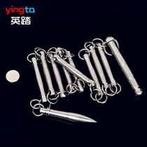 British pedal 404 pure stainless steel round nine-section whip martial arts fitness performance actual combat soft weapons whip 9-section whip