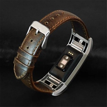 Suitable for fitbit charge2 Leather Crazy Horse Calf Leather Strap charge3 Smart Bracelet Watch Wristband