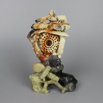  Praying mantis catches Cicada boutique natural Qingtian jade carving ornaments seal the door three colors pretty Shoushan Changhua Bahrain