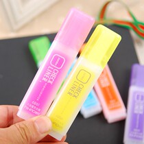 Special interest 6261 candy color highlighter pen oblique head marker color key marking pen