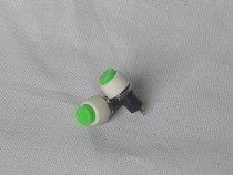 DS-450 button switch with lock switch button switch round white seat green button installation diameter 10mm
