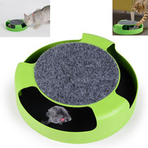 Creative cat toy single-layer cat turntable Pet play plate Educational plastic pet toy cat scratching board