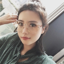 2018 new star with the same flat mirror men and women tide can be equipped with myopia glasses frame with a degree of glasses frame anti-blue light