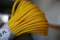 atwood American imported military gauge 550 pounds nylon woven survival rope orange yellow