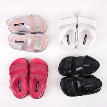 Brazil mini melissa summer double broadband pearly sandal sandal boy girl fragrant shoes Melissa clear bin
