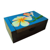 Simaha Thai Crafts Wood Carving Painted Toothpick Box Home Decorations Hand Painted Practical Crafts