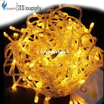 Christmas Tree Ornaments Decor Yellow Color 10M 100 LED Stri