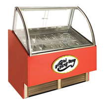 Jin Li D12GNWF 12 pots hard ice cream display cabinet ice cream display cabinet