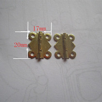 Hinge D018 antique butterfly small Hop leaf cabinet Five gold accessories lace hinge hinge wood case 90 degrees 180