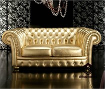 Leather sofa Living room Modern leather art sofa Leather sofa First layer cowhide small apartment leather sofa