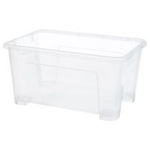 Shanghai Muddle IKEA domestic Samra box transparent light green pink three colors available