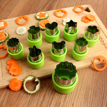 Vegetable fruit cut flower mould stainless steel embossed knife face point mold flower type fruit embossed knife face sheet biscuit mold