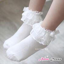 South Korea Imported Children Socks Girl Girl Child Flowers Baby Princess Socks Toddler Young Girl Child Lace Pure Cotton Short Socks