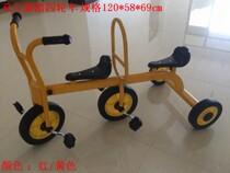 Factory direct childrens double single pedal tricycle two-wheeler game toy car kindergarten special stroller