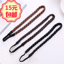 Wig braid head with Korean head decoration female wash face hair with elastic leather gluten hair stirrup Fake Hair Braids Hair Accessories