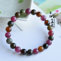 Natural Brazilian tourmaline bracelet Joker Wangfu quality women Color Crystal