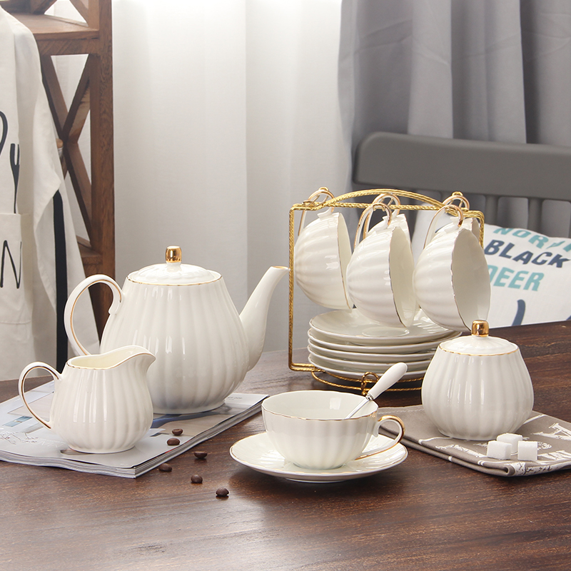 European rural vintage tea set American country hand-painted ceramic coffee cup Teapot Milk kettle English afternoon tea