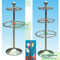 Childrens towel rack kindergarten towel rack round two-three-layer stainless steel towel rack FY