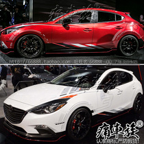 Suitable for new Mazda 3Axela modified whole car Lahua Angksela body Racing decoration modified sticker