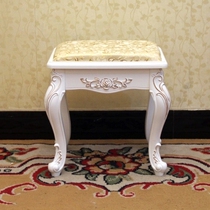 New European style Korean pastoral simple modern dressing table stool changing shoes stool fashion folding fabric stool