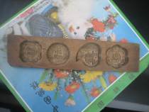 Hundred years wood carving Handong Handicrafts Wood Sculpture Mould Pastry Copyright Flu Shuxi four different patterns
