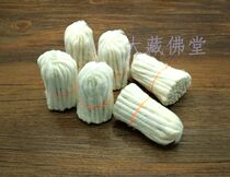 Buddhist supplies medium size pure handmade cotton wick ghee wick twisted copper lamp special for Buddha wick