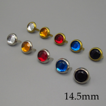 American imported HTC style brass colorful claw nail decorative nail 14 5mm gold edge nickel edge