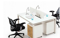 Qingdao office furniture modern staff Station 4 people computer desk simple staff table screen partition desk