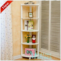 Pastoral style creative corner frame tripod corner decorative storage multi-layer shelf corner clapboard flower shelf bookshelf