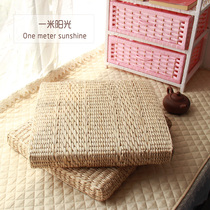 Straw tatami square mat futon seat cushion tatami mat meditation mat yoga mat thickened