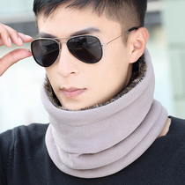 Bib men winter plus velvet thick neck cover warm multifunctional Hood outdoor fleece couple bib Korean tide