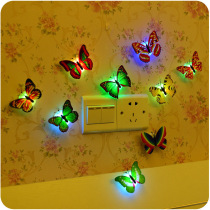 Birthday Christmas gift home decoration colorful pasted night light decoration Butterfly Lamp baby bedside lamp