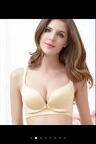Bonbiles maternal bra high crotch wire drawing without marks a piece of front open button lactation bra