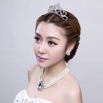Clearance] Bride wedding dress accessories 18-year-old crown headdress Korean accessories hair accessories hair comb 503