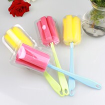 Bottle cleaning brush Teapot tea cup glass cleaning brush can clean a variety of kettle water cup color random