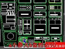 A factory greening plane cad drawing garden landscape dwg drawing