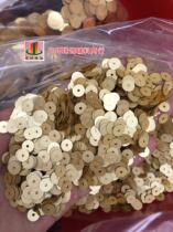 DIY bead sheet 2mm-12mm round matte gold flat sheet Matte sequin Gold sub-gloss sheet