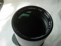 Very new Olympus OM200mmF4 metal made fixed focus lens
