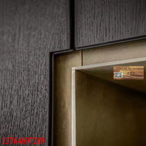 Decorative panel drawing muscle texture bump Black Oak decoration all black retro carbonized drawing muscle texture wood veneer