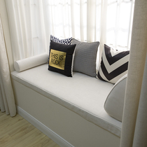 Customized simple modern European American window mat decoration tatami mat balcony floating window mat cushion cushion beige White